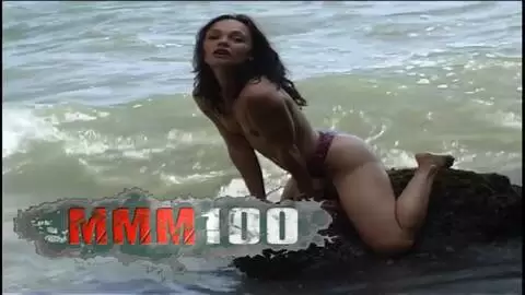 Young touching herself at the beach photo 01