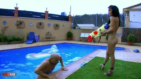 Jordanne Kali und Allya werden am Pool von Max Cortes gebumst photo 15