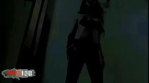 Pornostar brunette with big boobs Ana Martin dancing and stripping with a black outfit  photo 16