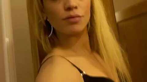 Blonde doing a strip  photo 13