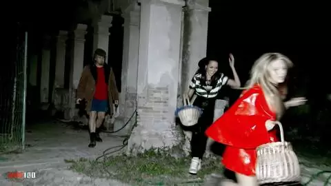 Halloween-Analdreier im Freien mit Aris Dark & Francys Belle photo 01