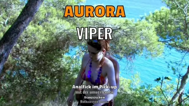 Analfick im Pick-up mit der umwerfenden französischen Rothaarigen Aurora Viper
