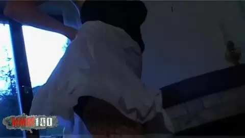 Die schöne, schlanke Französin Ava macht vor dem Kamin einen Striptease photo 05