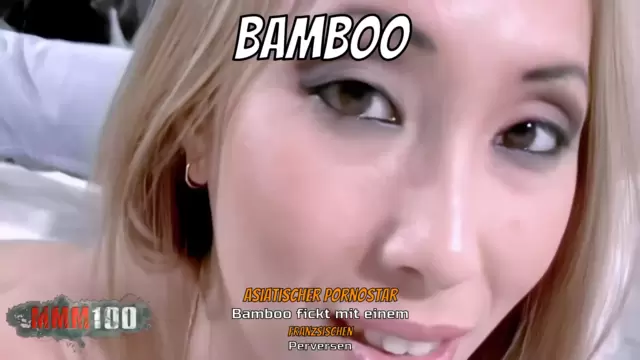 Asiatischer Pornostar Bamboo fickt mit einem französischen Perversen