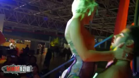 Heiße Show mit Milky und Penelope Tiger auf der FICEBMesse 2010 (Teil 02) photo 07