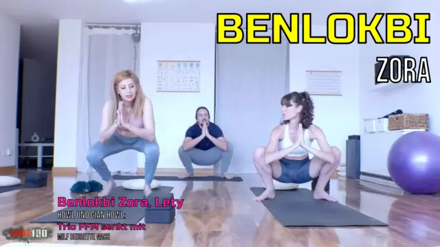 Benlokbi Zora, Lety Howl und Gian Howl: Trio FFM senkt mit Milf Beurette nach Yoga