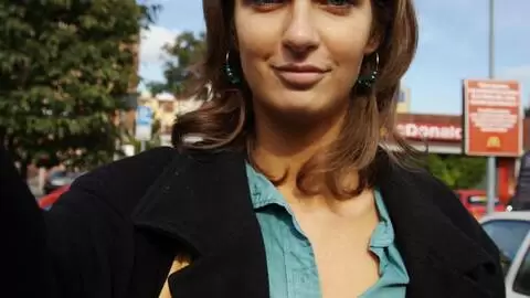 Sexy brunette doing nude selfies at the beach photo 1