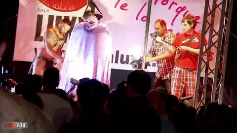 Public sex and impressive squirt in a spanish fair photo 01