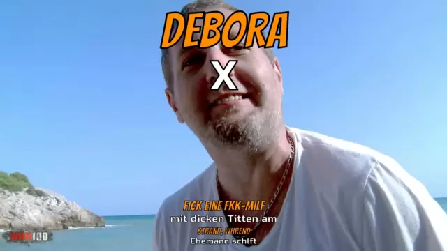 Fick eine FKK-MILF mit dicken Titten am Strand, während Ehemann schläft
