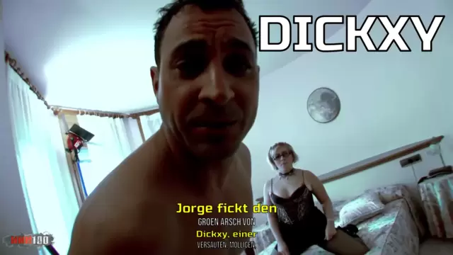 Jorge fickt den großen Arsch von Dickxy, einer versauten, molligen, französischen Blondine