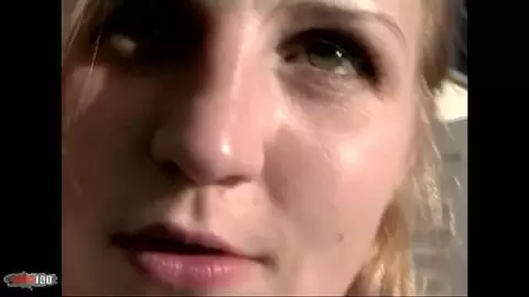 Nice blonde with big boobs Eva Ross dancing and stripping on the terrace  photo 15