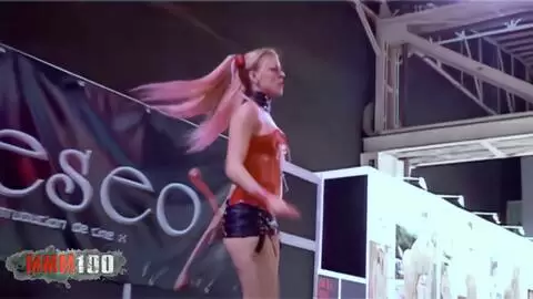 Lesly Kiss auf der Bühne des Filmfestivals „Erotico de Barcelona“ 2006 photo 02