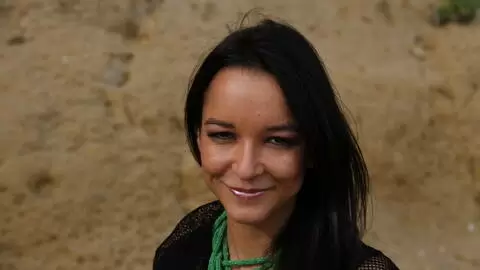 Latin stripping naked by the beach photo 1