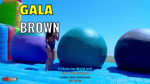 Ficken im Wald mit einer wunderschönen Latina: Gala Brown und Max Cortes
