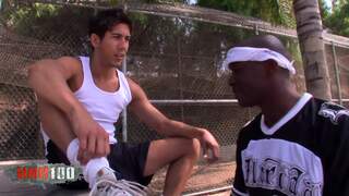 Interracial gay-fick mit justi