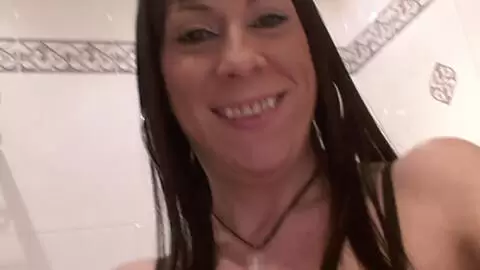 MILF brunette geting nude  photo 2