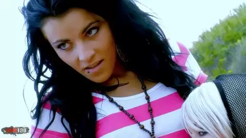 Young brunette having fun  photo 01