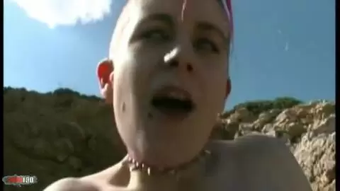 Lovely Karen stripping on the beach  photo 12