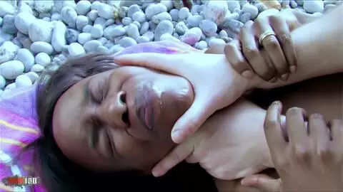 Heftiger Fick am Strand mit der schönen schwarzen Kenya Diaw photo 15