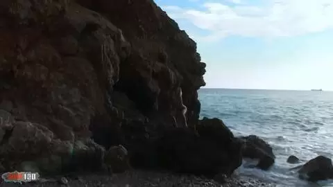 Blonde removing her clothes by the beach photo 12