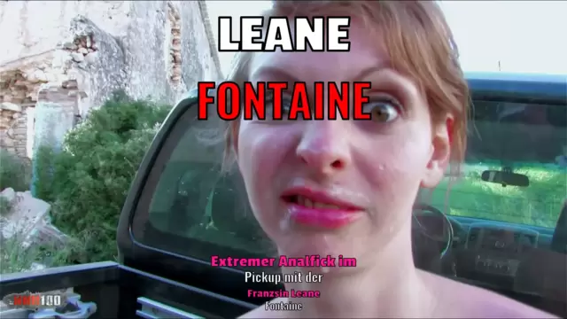 Extremer Analfick im Pickup mit der Französin Leane Fontaine