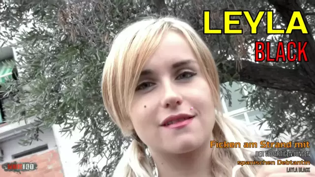 Ficken am Strand mit der großartigen jungen spanischen Debütantin Layla Black
