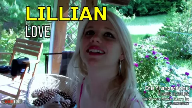Die französische Blondine Lillian Love wird von Myke Glory in den Arsch gefickt