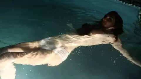 Great teen with big boobs Mademoiselle Lilith dancing and stripping by the pool  photo 6