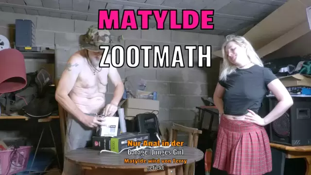 Nur Anal in der Garage: Junges Girl Matylde wird von Terry gefickt