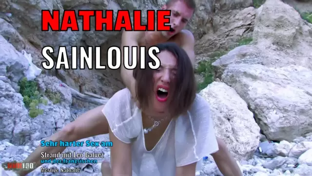 Sehr harter Sex am Strand mit Leo Galvez und der französischen Mestize Nathalie Sainlouis