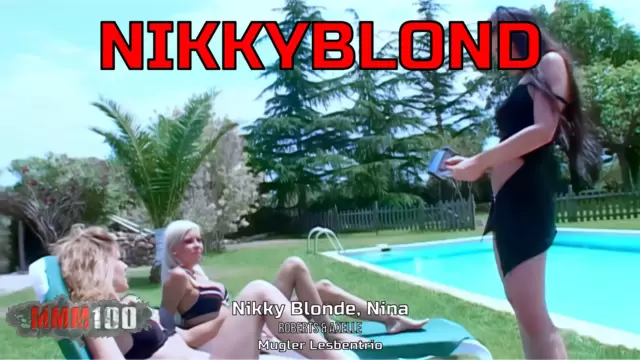 Nikky Blonde, Nina Roberts & Axelle Mugler Lesbentrio