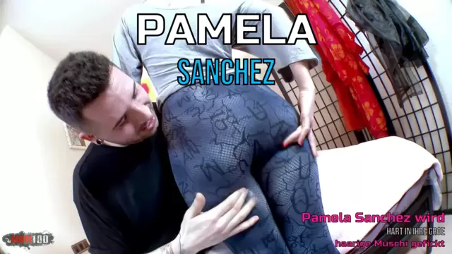 Pamela Sanchez wird hart in ihre große haarige Muschi gefickt