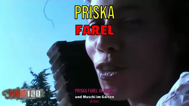 Priska Farel in Arsch und Muschi im Garten gefickt