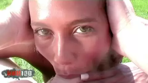 Analfick im Freien mit meiner kleinen schwarzen Zofe Priska Farel photo 07