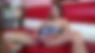 Teen blonde touching herself 