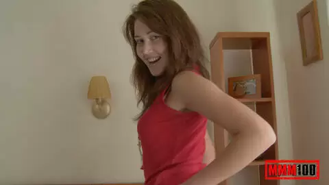 Young slut with shaved pussy dildoing her asshole photo 1