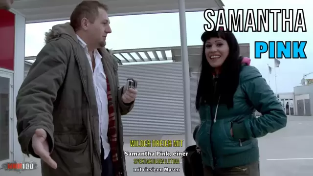 Wilder Dreier mit Samantha Pink, einer spektakulären Latina mit riesigen Möpsen