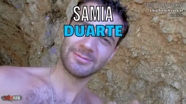 Samia Duarte fucking a big french cock at the beach