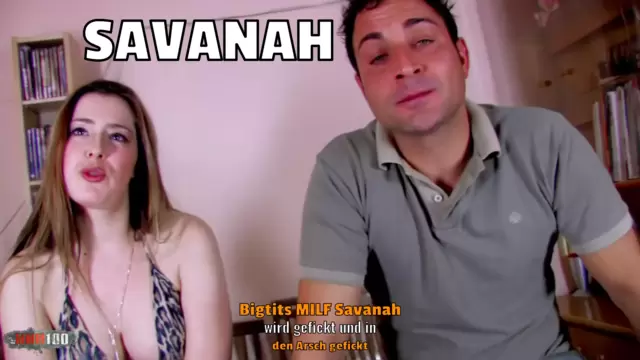 Bigtits MILF Savanah wird gefickt und in den Arsch gefickt