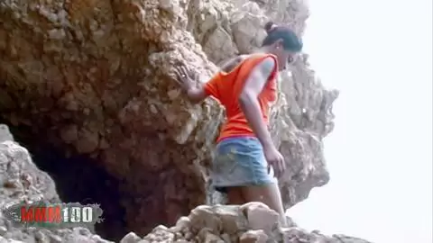 Interracial-Fick am Strand mit Shania, einem süßen Ebenholzbaby photo 01