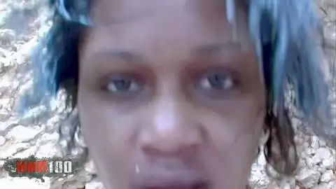 Interracial-Fick am Strand mit Shania, einem süßen Ebenholzbaby photo 15