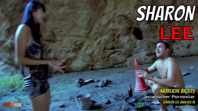 Natürliche bigtits asiatischer Pornostar Sharon Lee Analsex in einer Höhle