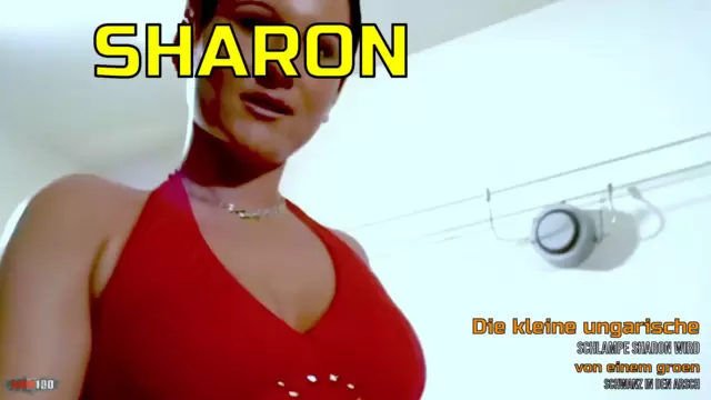 Die kleine ungarische Schlampe Sharon wird von einem großen Schwanz in den Arsch gefickt