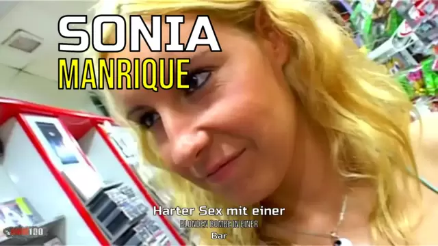 Harter Sex mit einer blonden Bombe in einer Bar