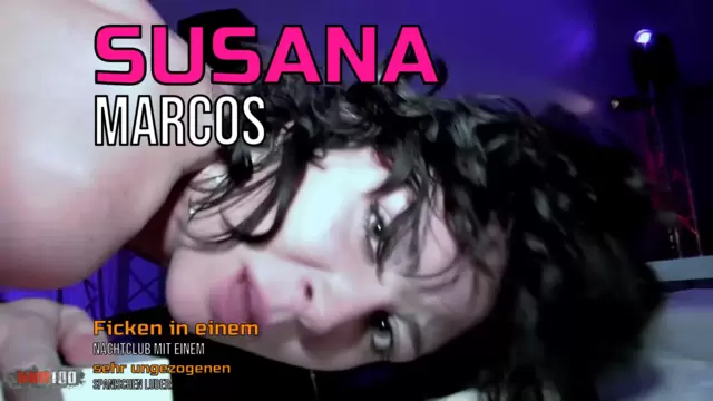 Ficken in einem Nachtclub mit einem sehr ungezogenen spanischen Luder: Susana Marcos