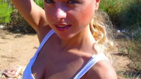 Little blonde stripping naked 