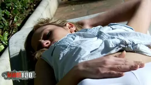 Hot bitch peeing her white pants photo 02