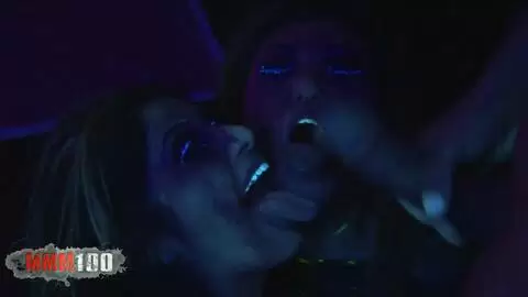 Zwei Babes mit riesigen Titten werden hart und tief in den Arsch gefickt photo 16