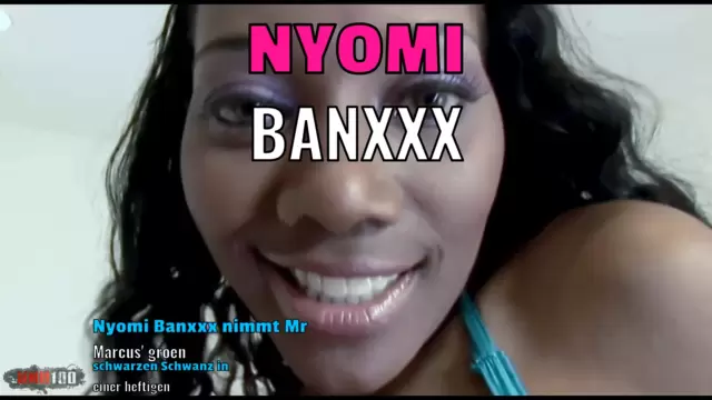 Nyomi Banxxx nimmt Mr Marcus' großen schwarzen Schwanz in einer heftigen Anal-Szene