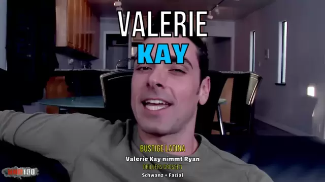 Bustige Latina Valerie Kay nimmt Ryan Drillers grossen Schwanz + Facial